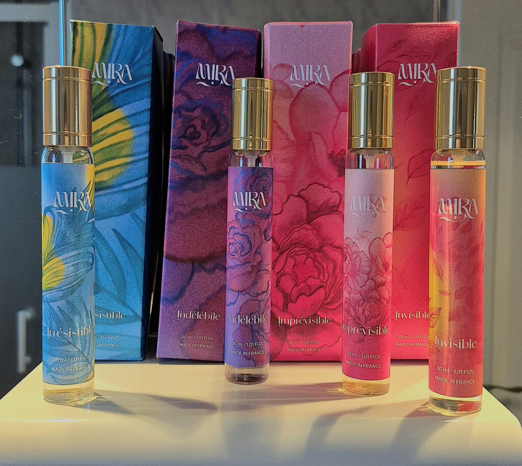 flacons et boites de parfums