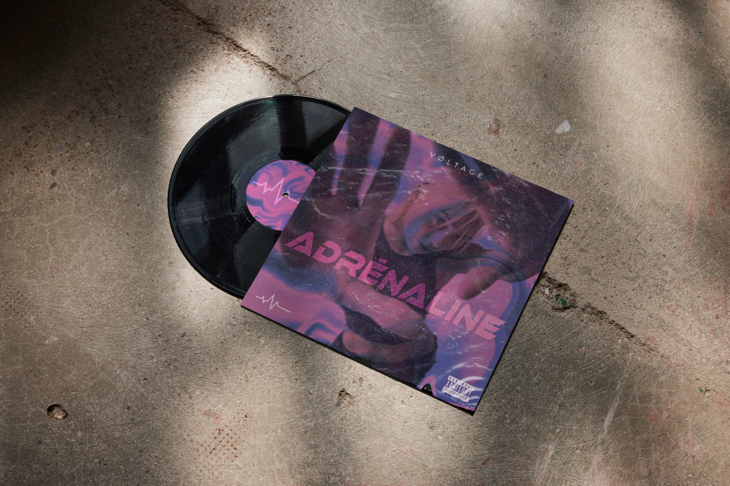 Mockup vinyle adrénaline