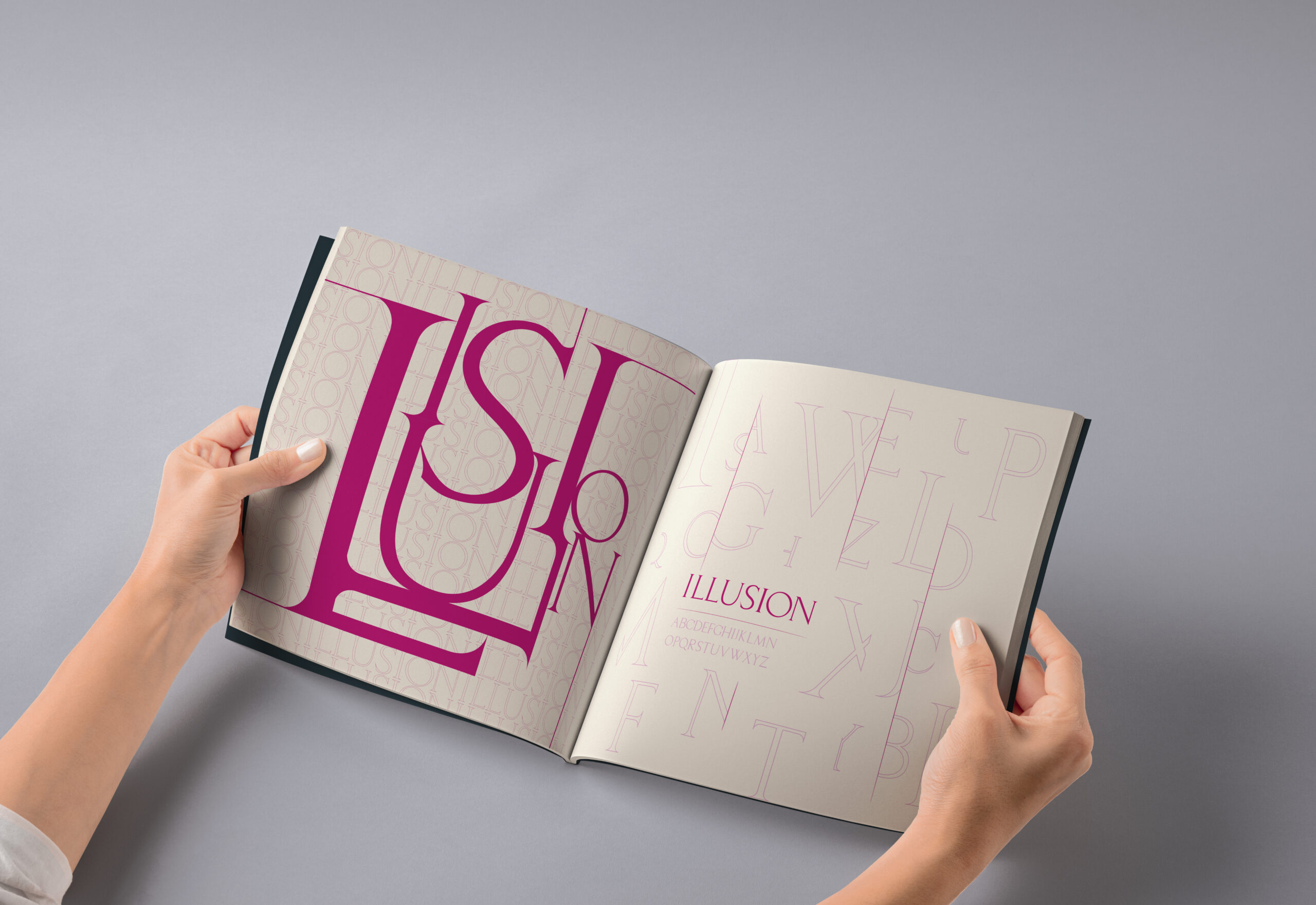 Mockup spécimen typographique